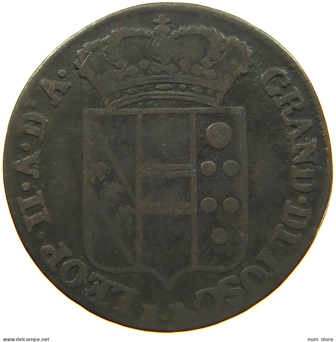 ITALY STATES 3 QUATTRINI 1827 TUSCANY #s081 0679 - Toskana