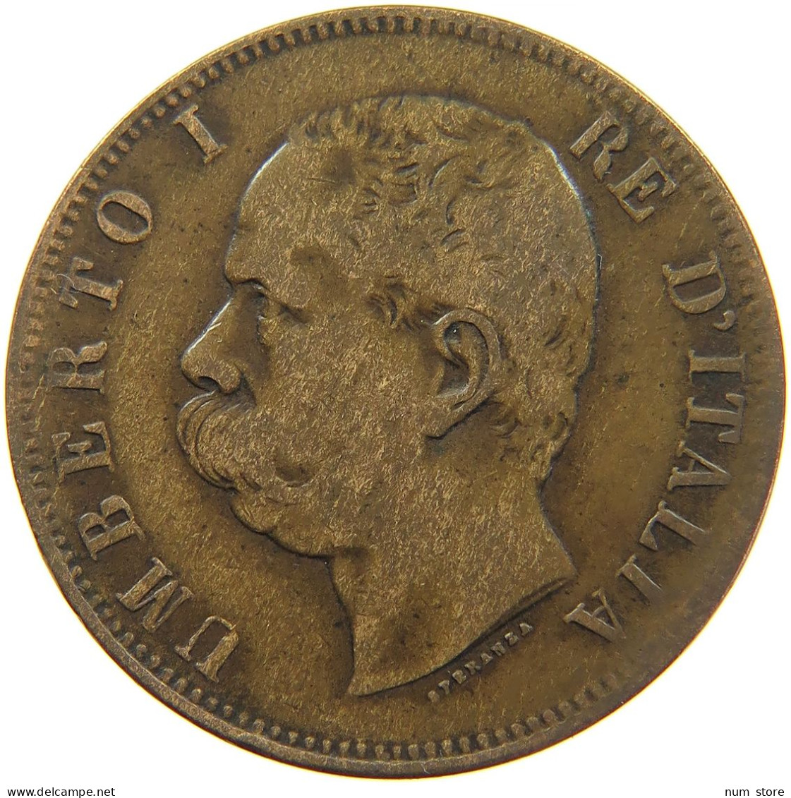 ITALY 10 CENTESIMI 1894 BI #s085 0133 - 1878-1900 : Umberto I