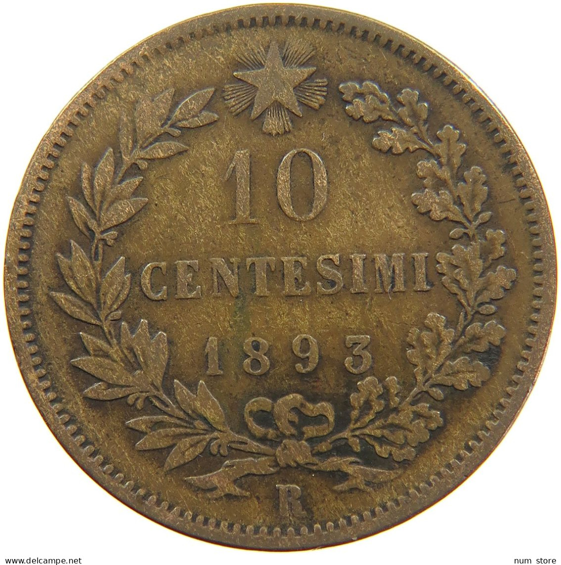 ITALY 10 CENTESIMI 1894 BI #s085 0133 - 1878-1900 : Umberto I