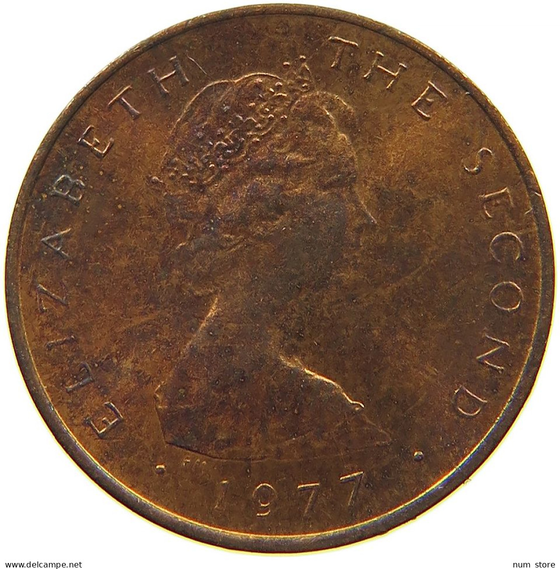 ISLE OF MAN 1/2 PENNY 1977 #s084 0015 - Île De  Man