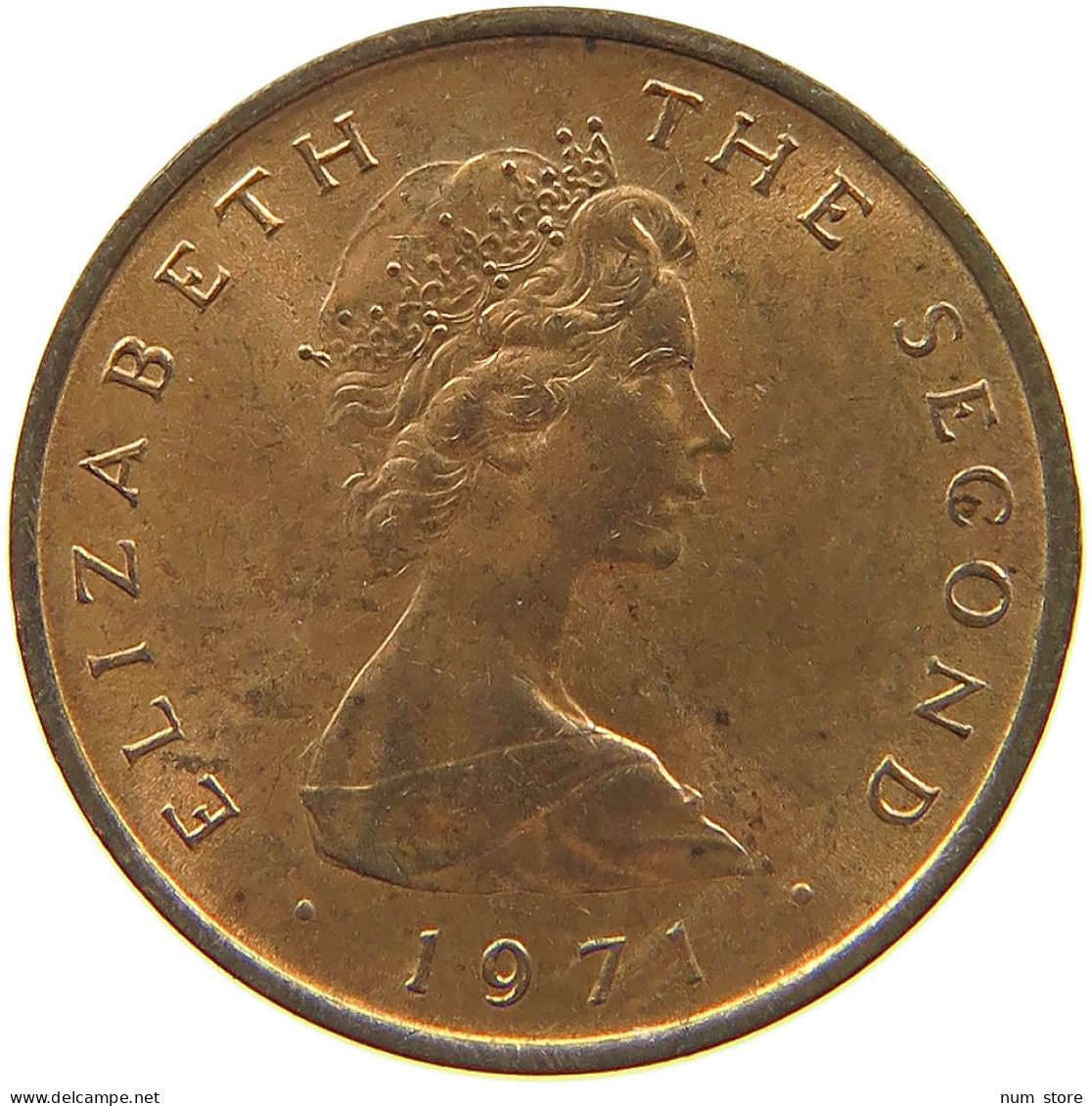 ISLE OF MAN 1/2 PENNY 1971 #s084 0017 - Île De  Man