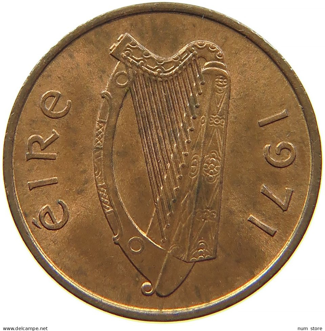 IRELAND 1/2 PENNY 1971 #s083 0811 - Irlande