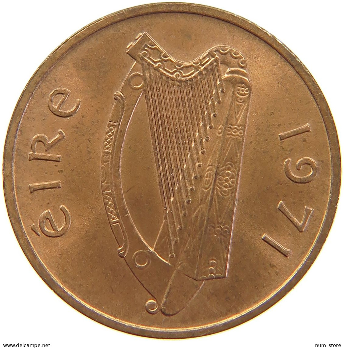 IRELAND 1 PENNY 1971 TOP #s083 0367 - Ireland