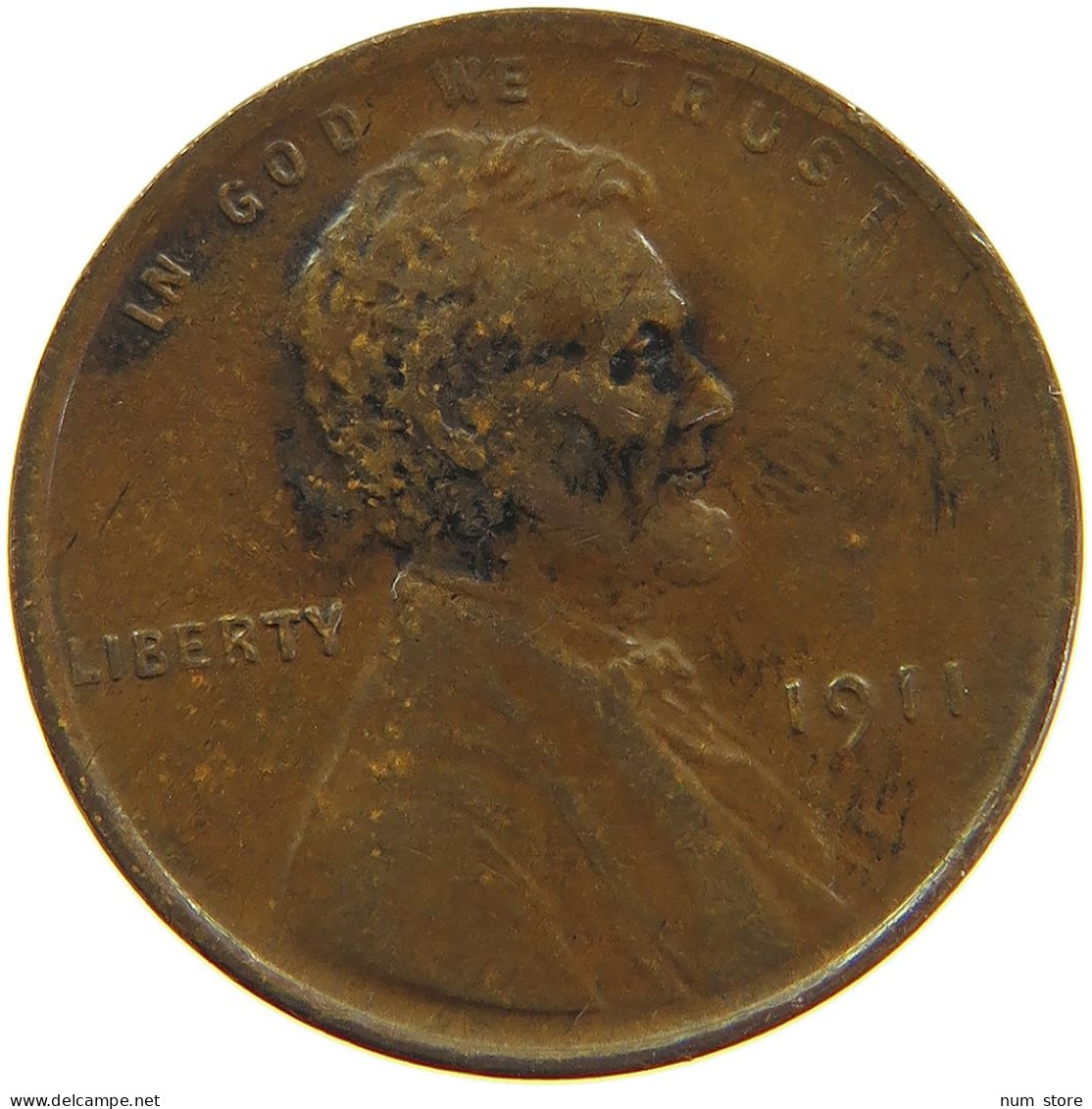 UNITED STATES OF AMERICA CENT 1911 LINCOLN #s083 0053 - 1909-1958: Lincoln, Wheat Ears Reverse