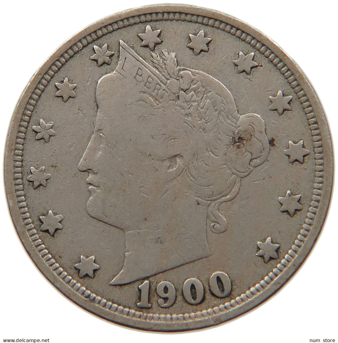 UNITED STATES OF AMERICA NICKEL 1910 #s087 0519 - 1883-1913: Liberty (Libertà)