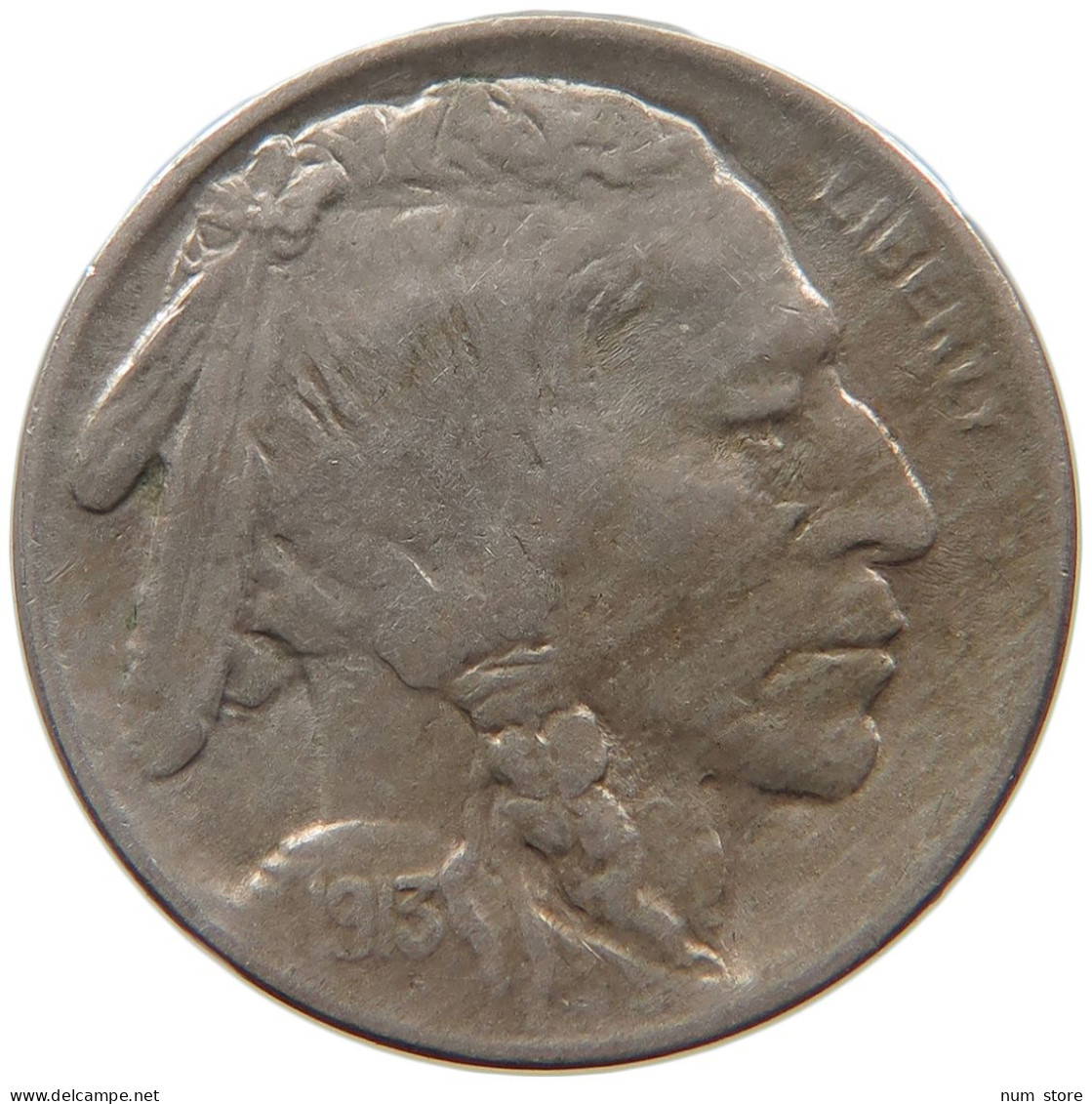 UNITED STATES OF AMERICA NICKEL 1913 BUFFALO #s087 0397 - 1913-1938: Buffalo