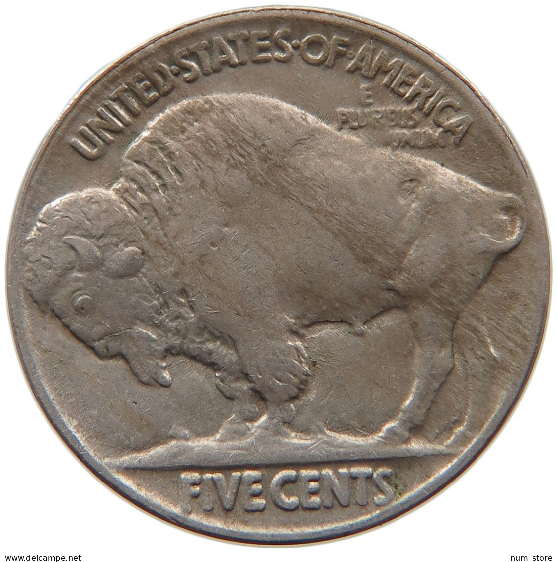 UNITED STATES OF AMERICA NICKEL 1913 BUFFALO #s087 0397 - 1913-1938: Buffalo