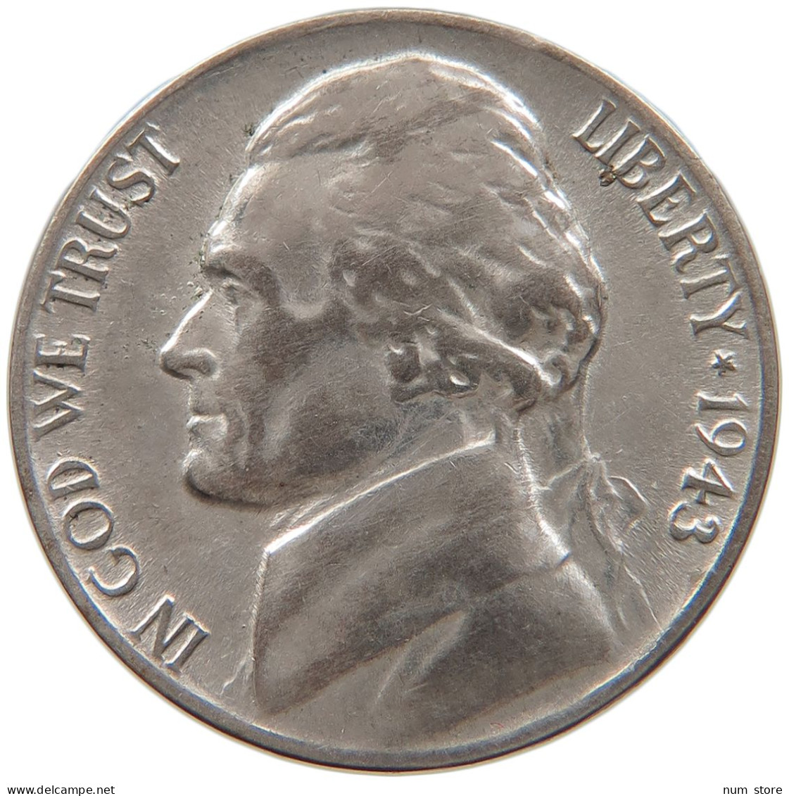 UNITED STATES OF AMERICA NICKEL 1943 P #s087 0523 - 1938-…: Jefferson