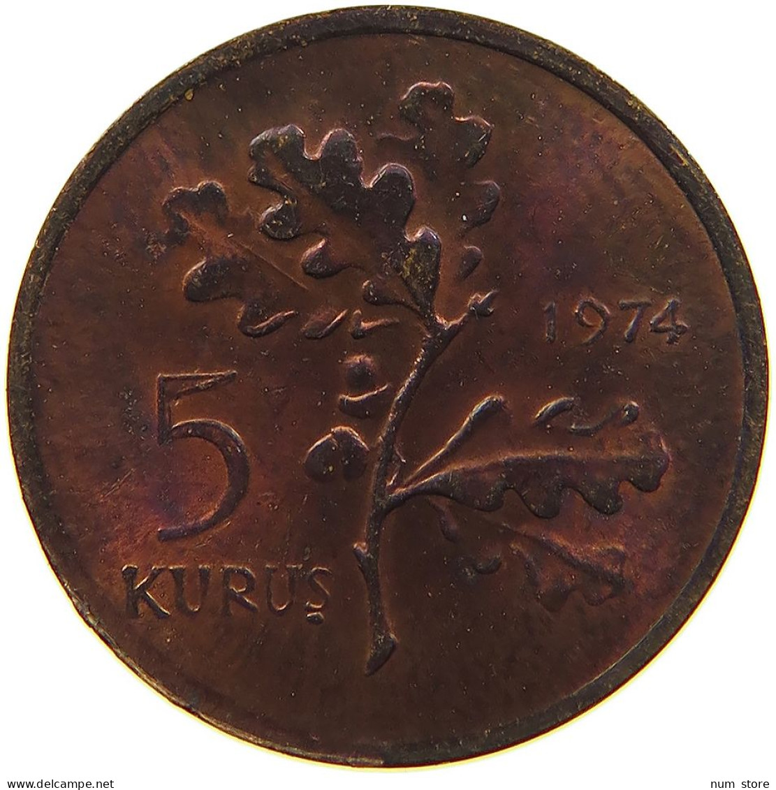 TURKEY 5 KURUS 1974 #s083 0815 - Turquie