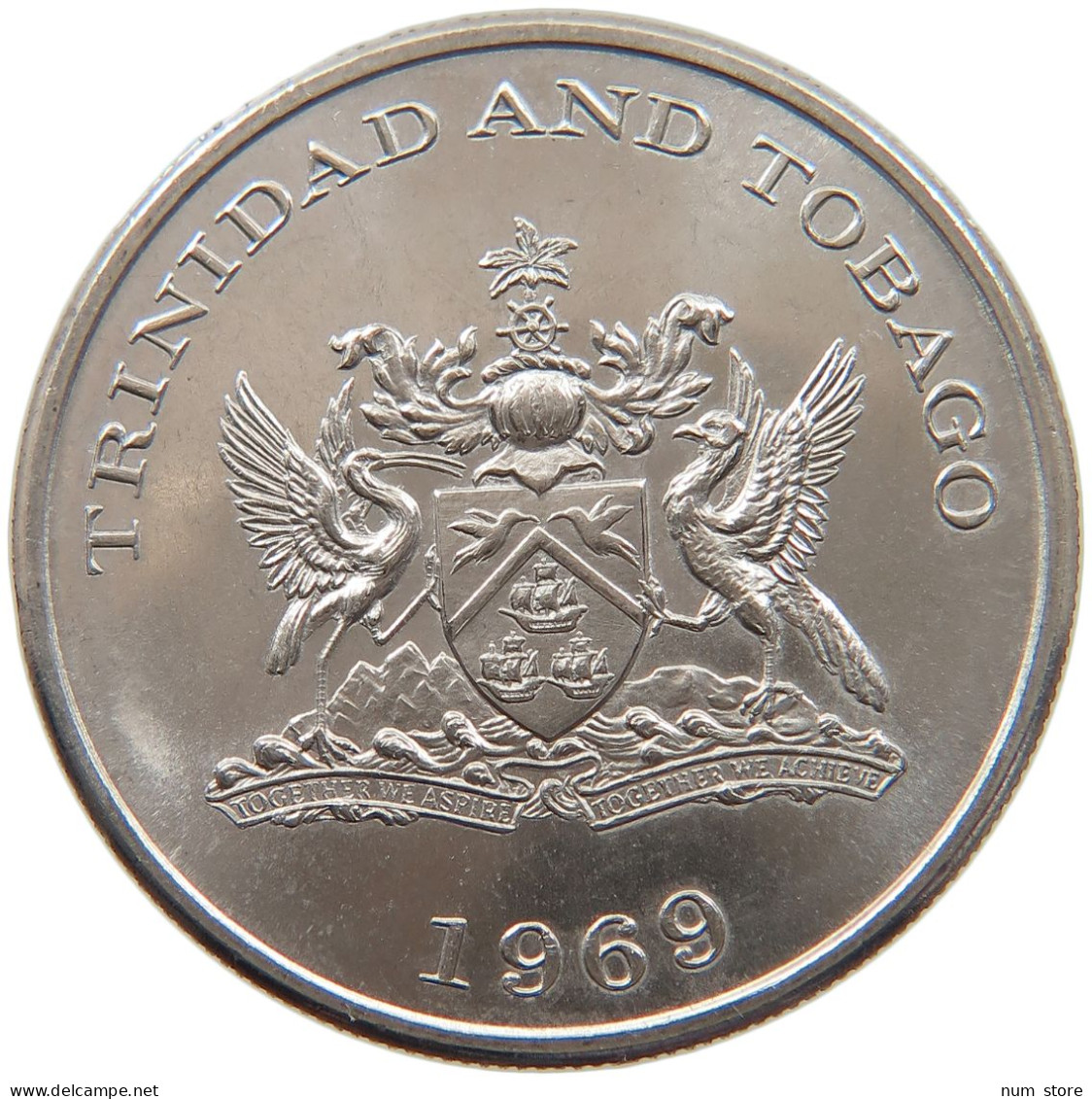 TRINIDAD AND TOBAGO DOLLAR 1969 #s086 0263 - Trinidad & Tobago