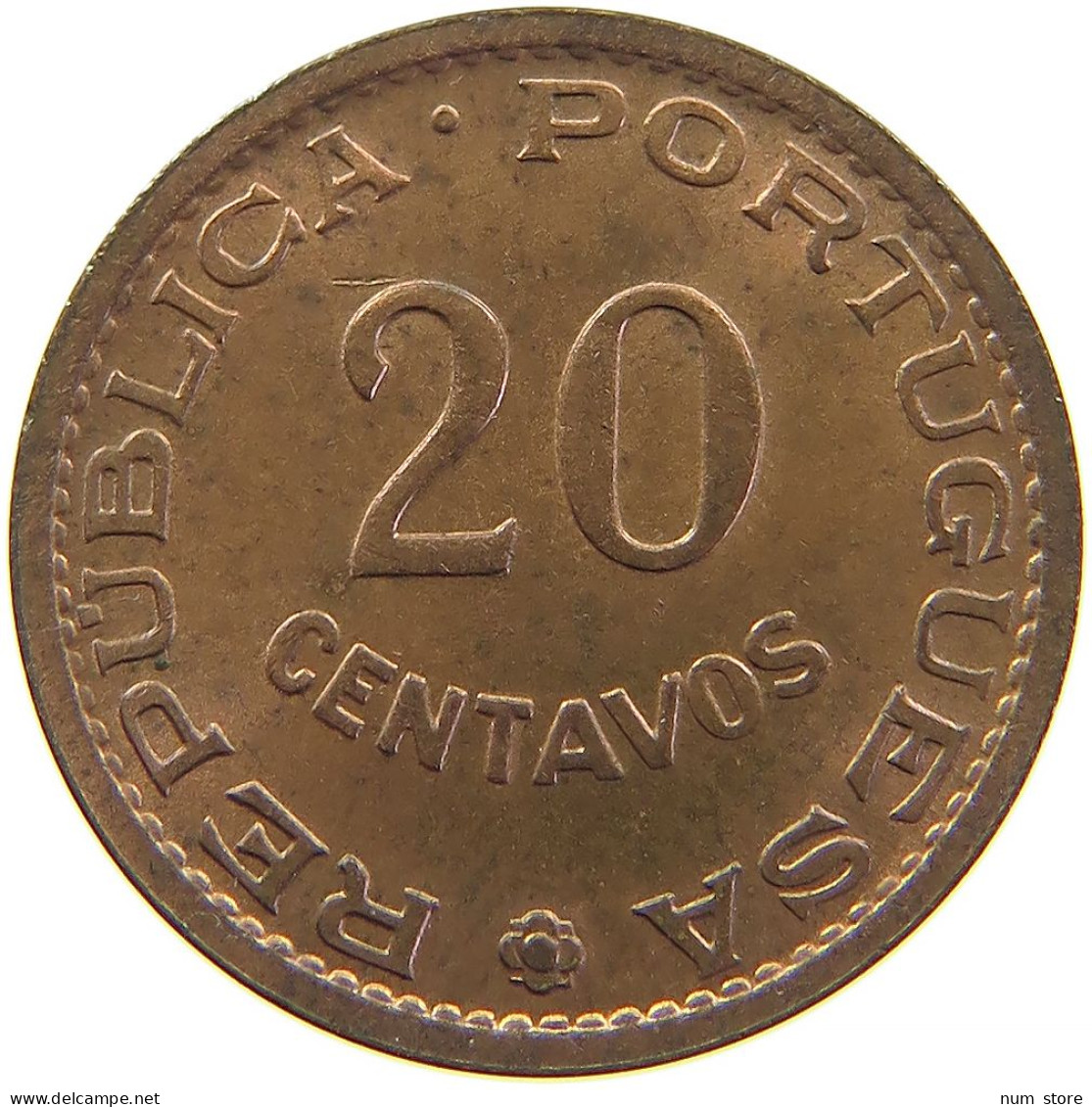 TIMOR 20 CENTAVOS 1970 #s083 0021 - Timor