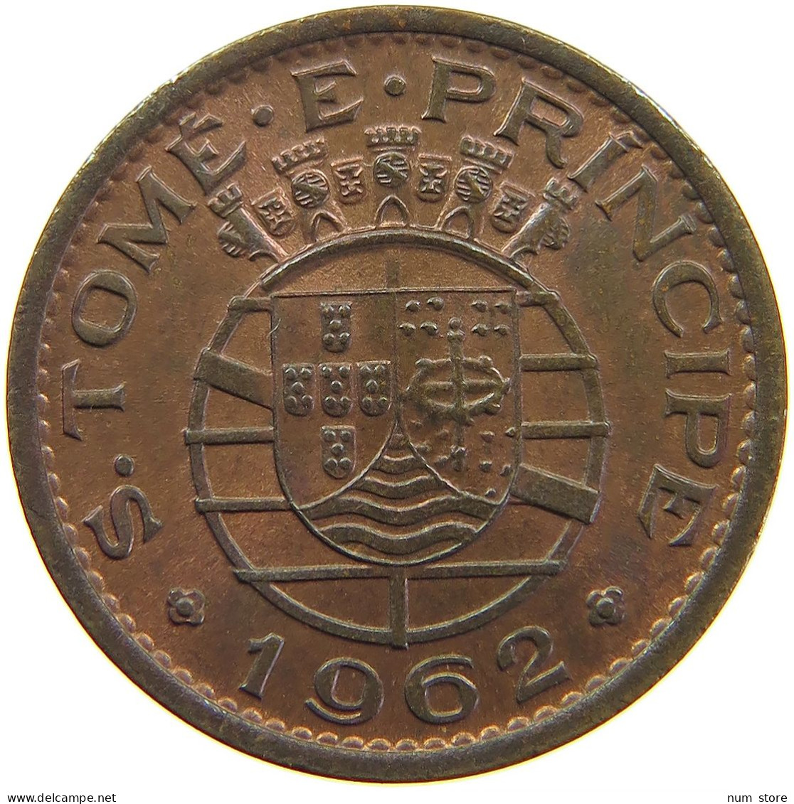 ST. THOMAS PRINCE 50 CENTAVOS 1962 TOP #s083 0443 - São Tomé Und Príncipe