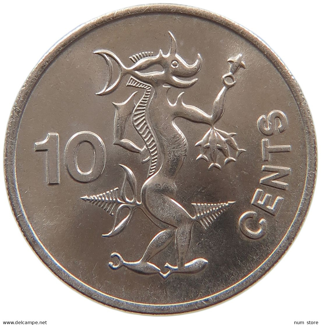 SOLOMON ISLANDS 10 CENTS 1977 #s087 0699 - Solomon Islands