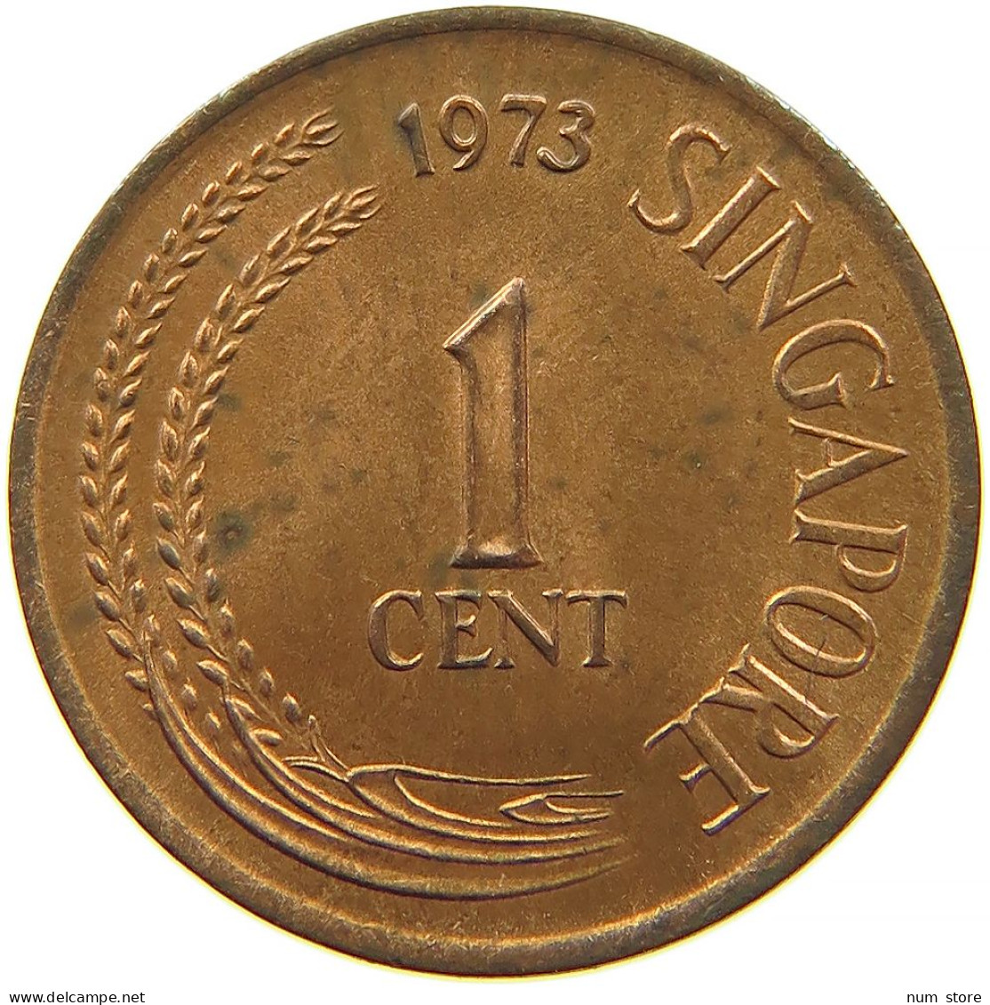 SINGAPORE 1 CENT 1973 #s083 0775 - Singapur