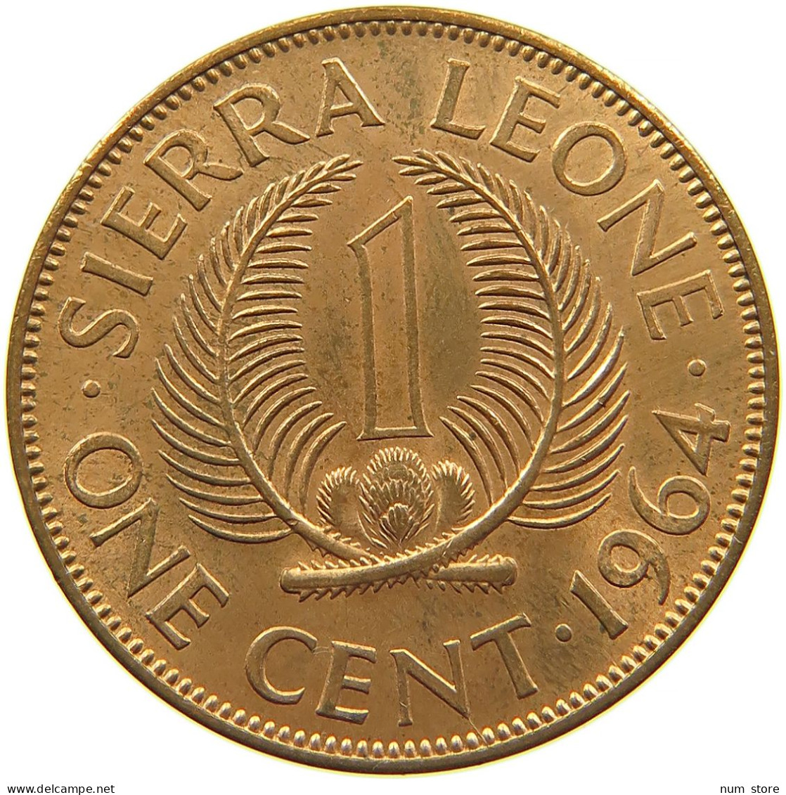 SIERRA LEONE 1 CENT 1964 #s086 0119 - Sierra Leona