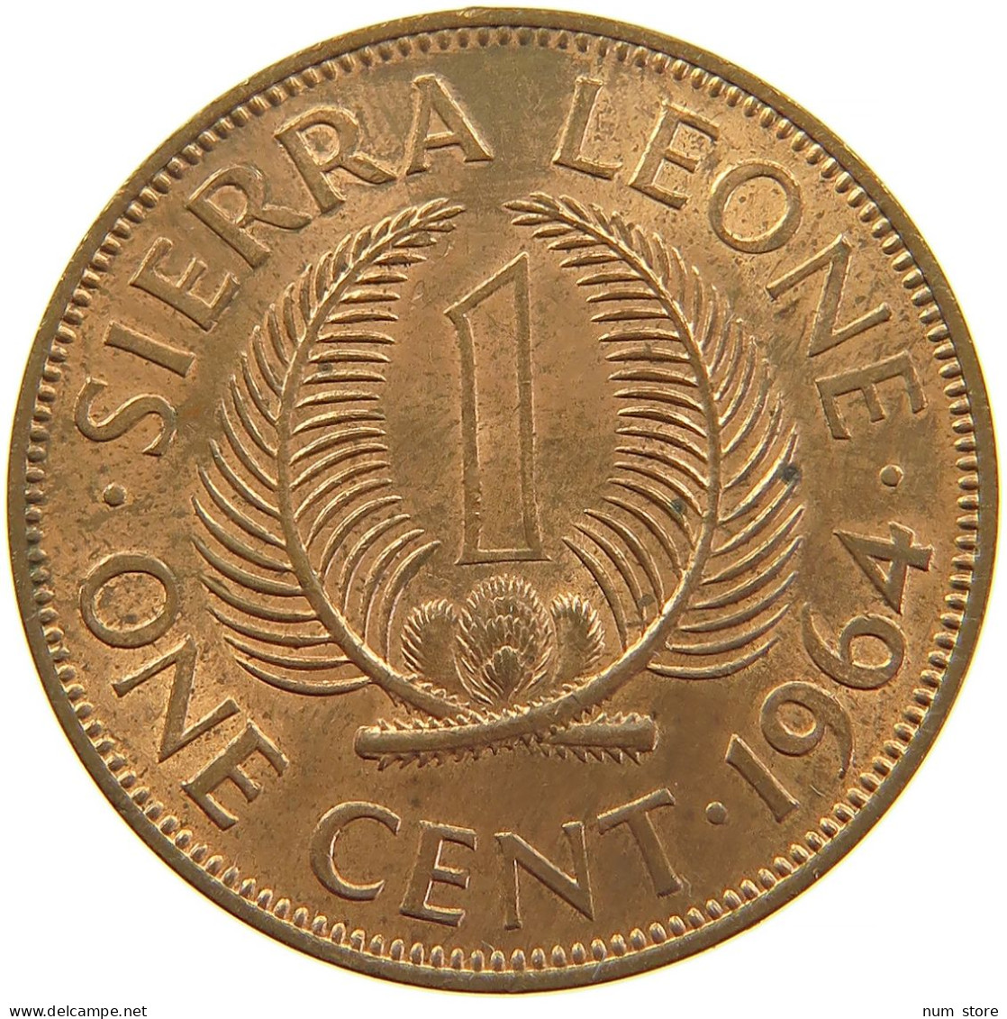 SIERRA LEONE CENT 1964 #s083 0061 - Sierra Leone