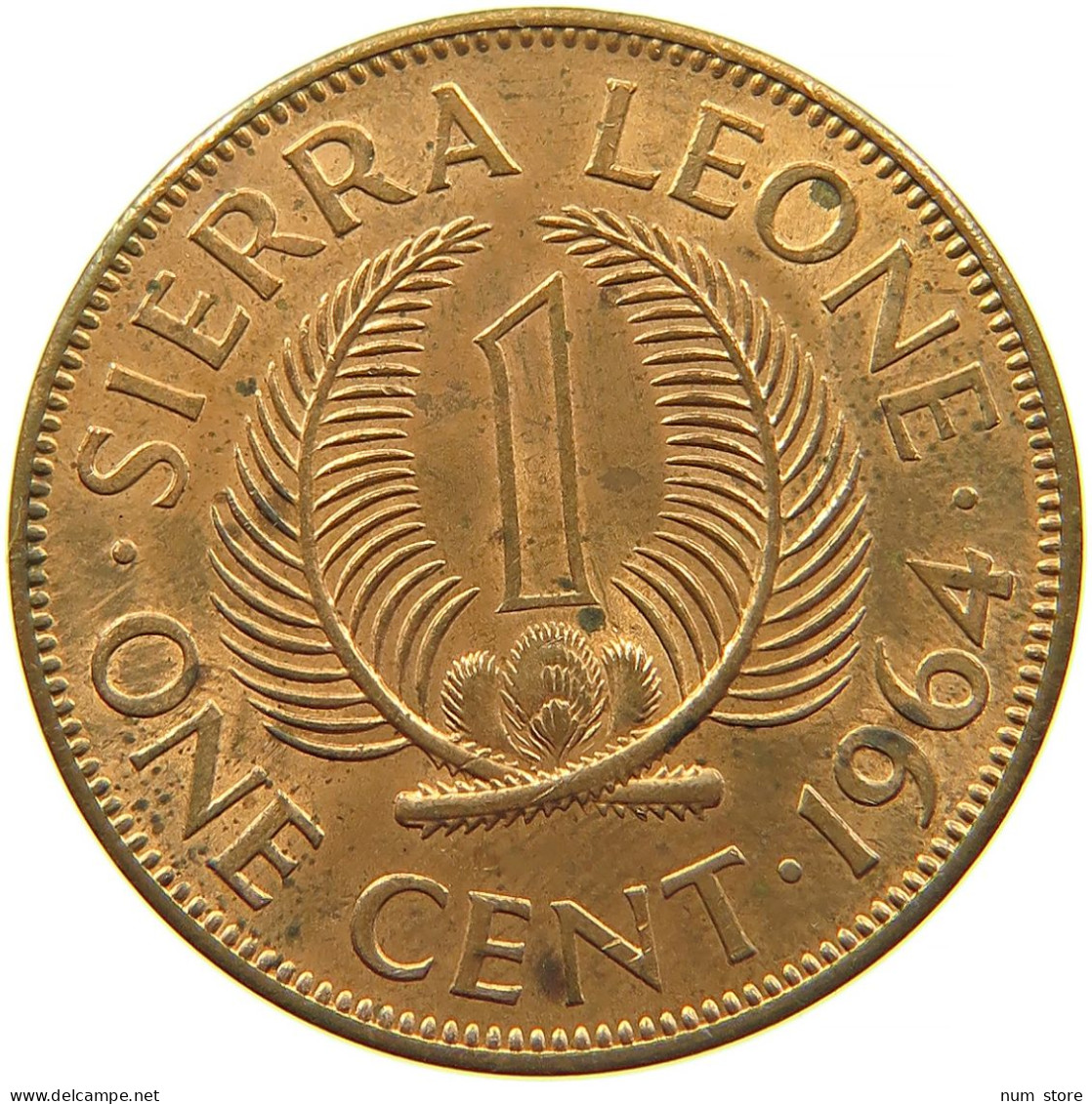 SIERRA LEONE 1 CENT 1964 #s086 0115 - Sierra Leona