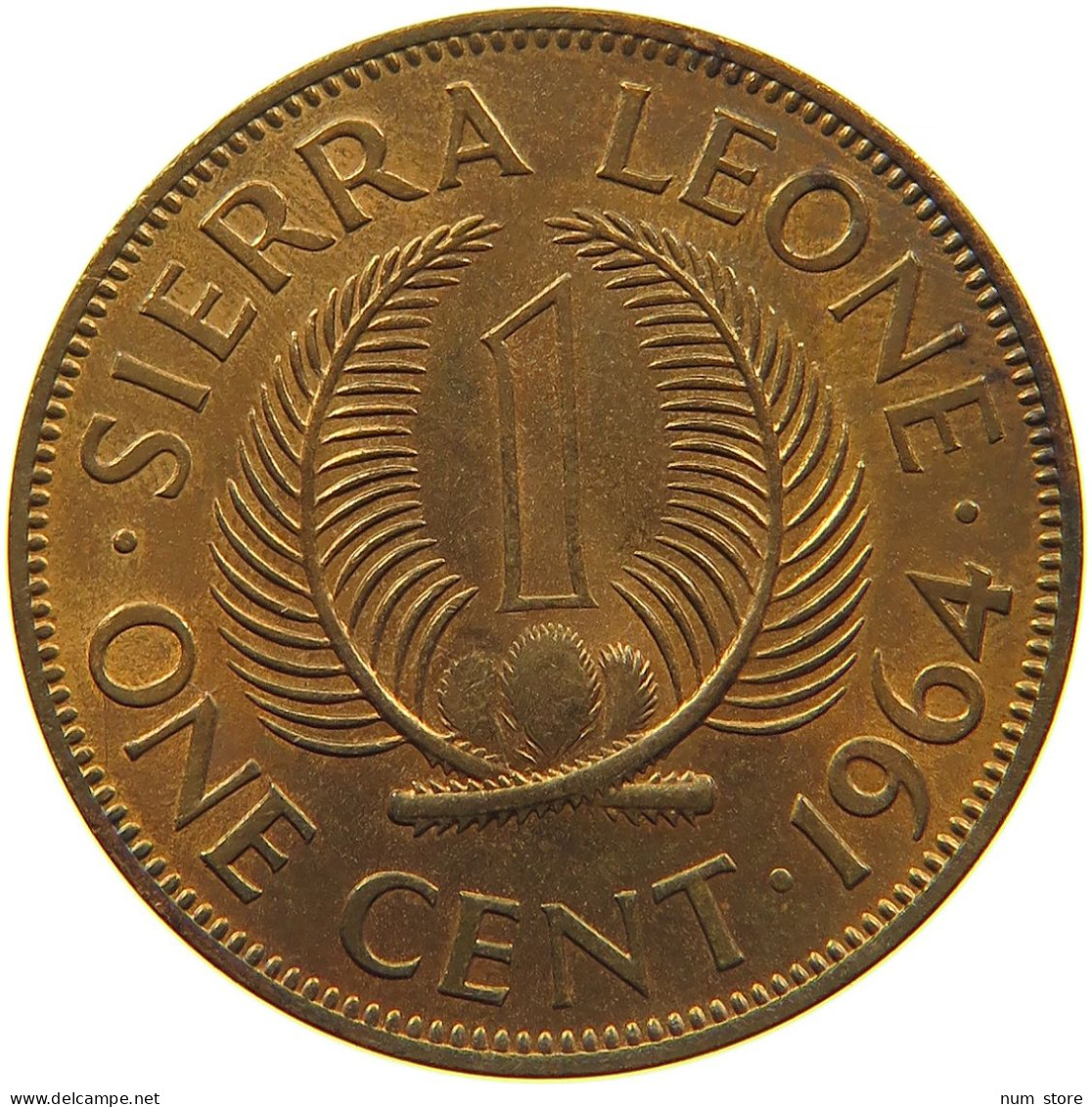 SIERRA LEONE 1 CENT 1964 #s086 0113 - Sierra Leone