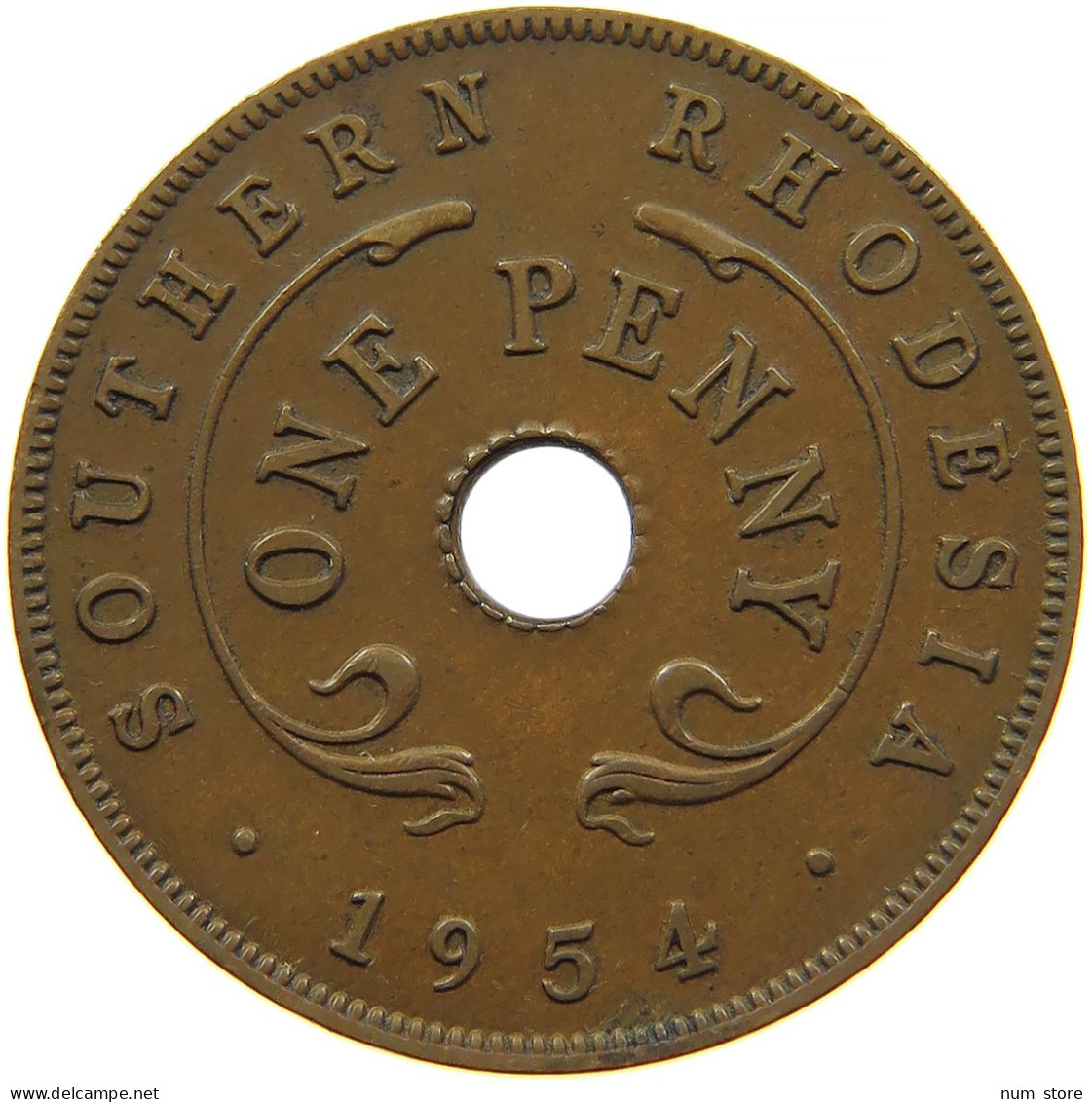 RHODESIA PENNY 1954 #s085 0339 - Rhodesië