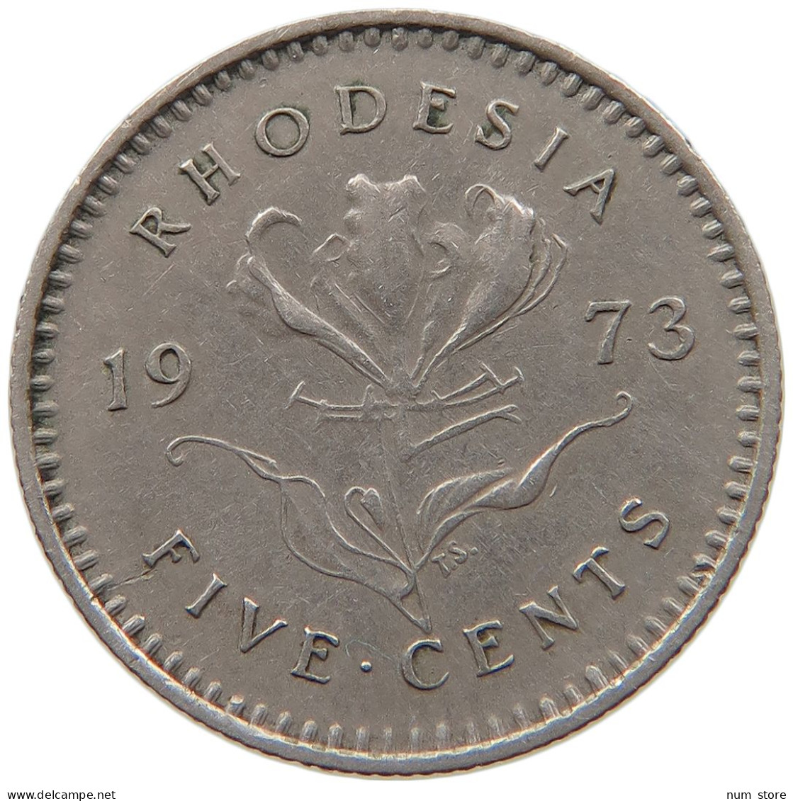 RHODESIA 5 CENTS 1973 #s087 0073 - Rhodesien