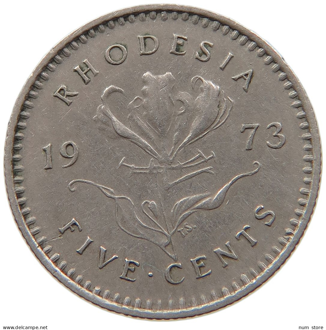 RHODESIA 5 CENTS 1973 #s087 0073 - Rhodésie