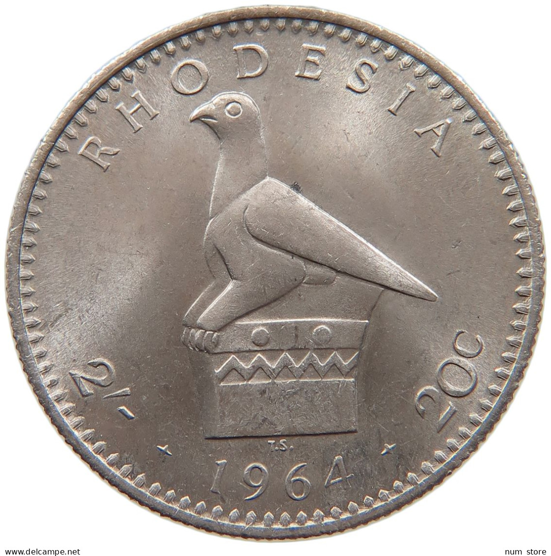RHODESIA 20 CENTS 1964 #s086 0393 - Rhodesië