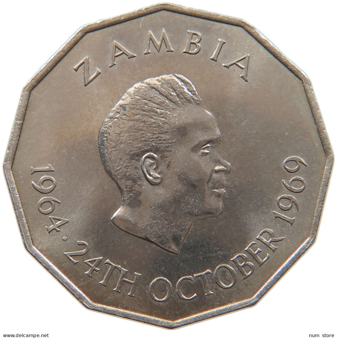 ZAMBIA 50 NGWEE 1969 #s086 0331 - Sambia