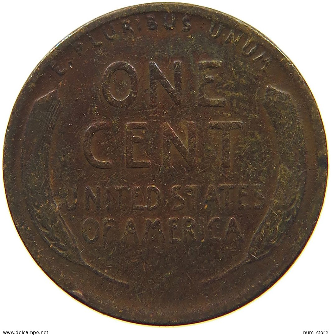 UNITED STATES OF AMERICA CENT 1944 D LINCOLN #s084 0525 - 1909-1958: Lincoln, Wheat Ears Reverse