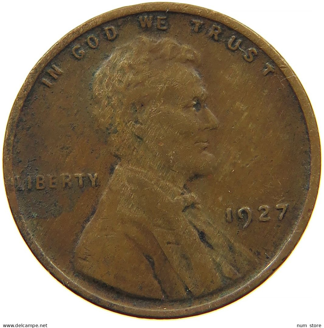 UNITED STATES OF AMERICA CENT 1927 LINCOLN #s083 0619 - 1909-1958: Lincoln, Wheat Ears Reverse