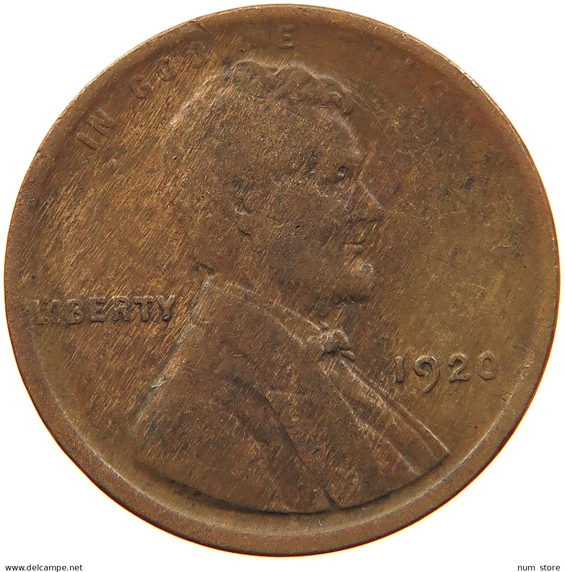 UNITED STATES OF AMERICA CENT 1920 LINCOLN #s081 0045 - 1909-1958: Lincoln, Wheat Ears Reverse