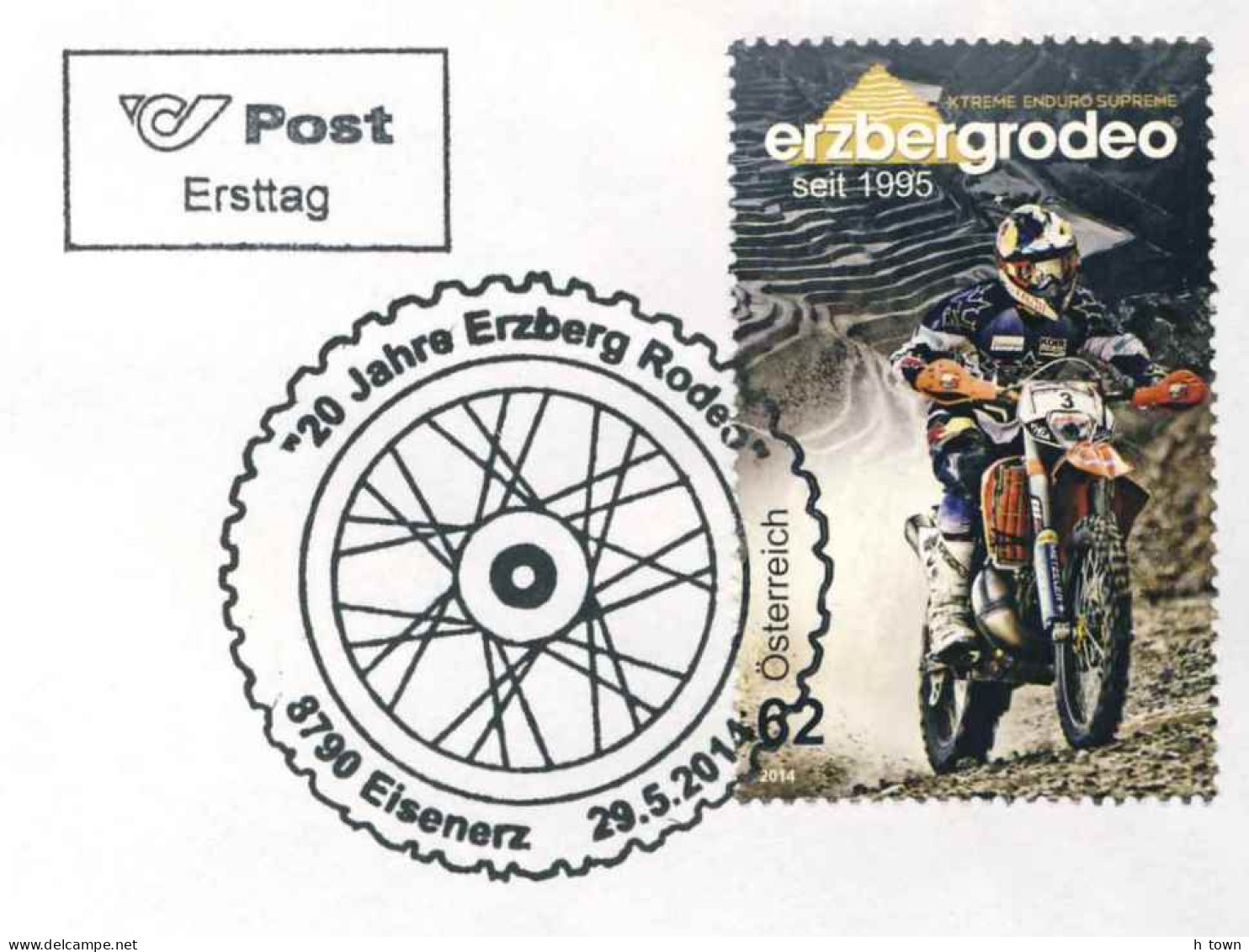 955  Compétition Motocycliste "Erzbergrodeo", Autriche - Motorcycle Offroad Event Run On Ore: FDC From Austria. Enduro - Motorbikes