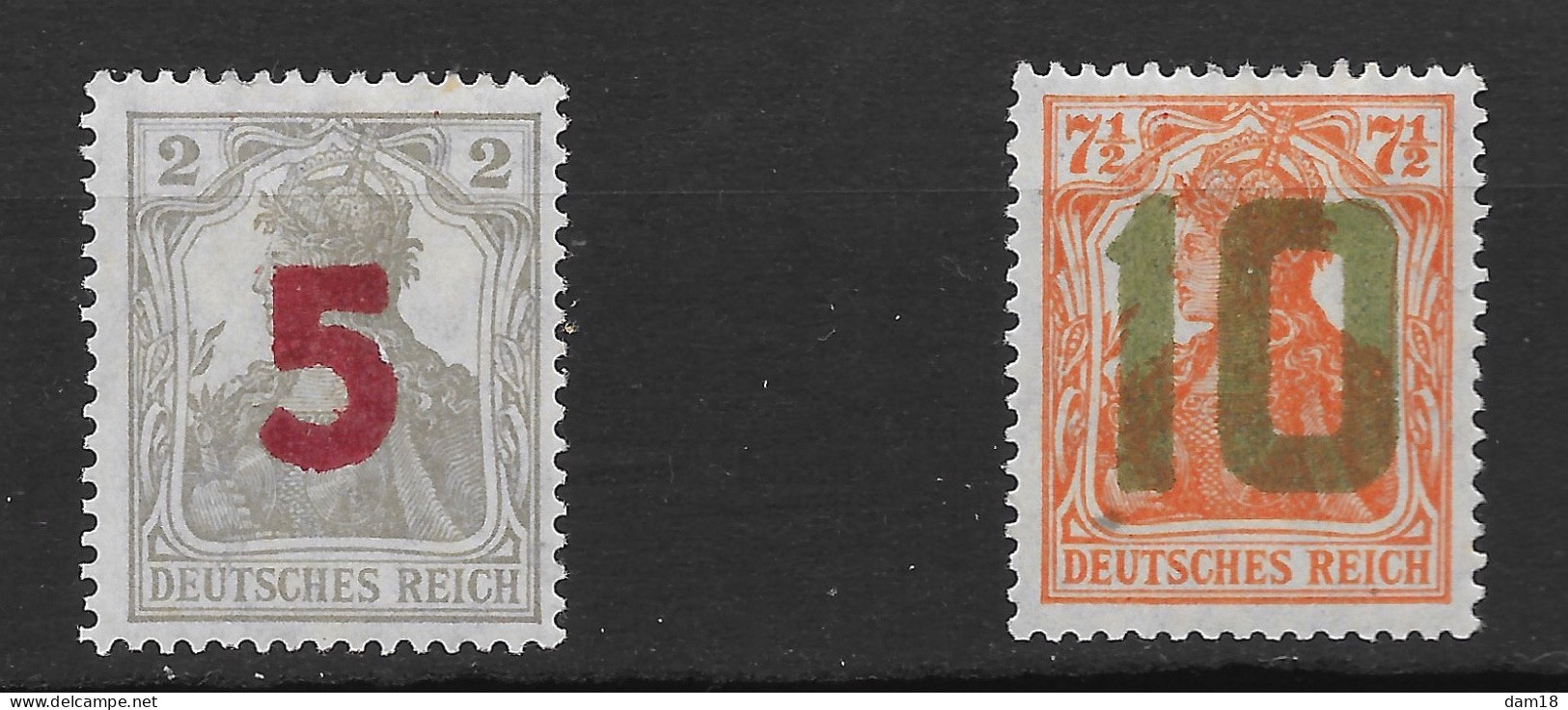 POLOGNE - NON EXPERTISE - N° 61 Et 62 (YT) 135 ET 136 (Mi) TIMBRES SURCHARGES à POZNAN COTE 525 EUROS - Unused Stamps