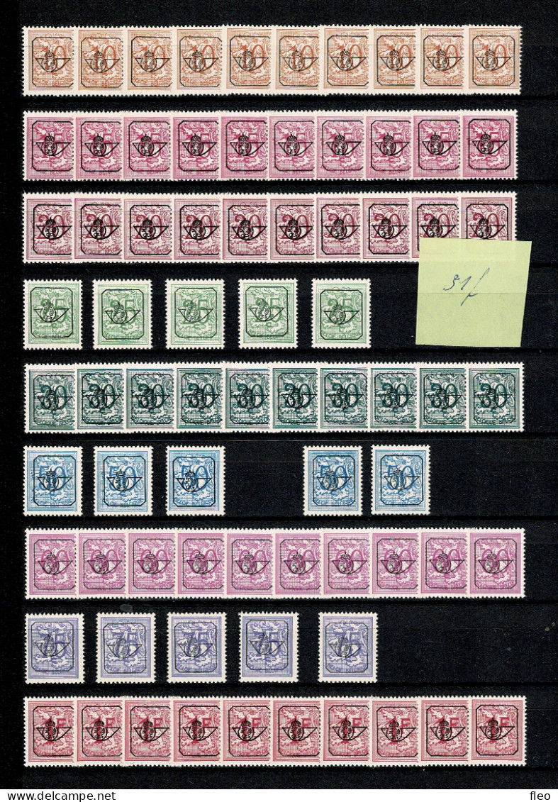 1967/1985 COLLECTION +- 350 ZEGELS**PRE VELE AANTALLEN COMPLETE REEKSEN, VOIR TOUS LES SCANS-BEKIJKEN - Typo Precancels 1967-85 (New Numerals)