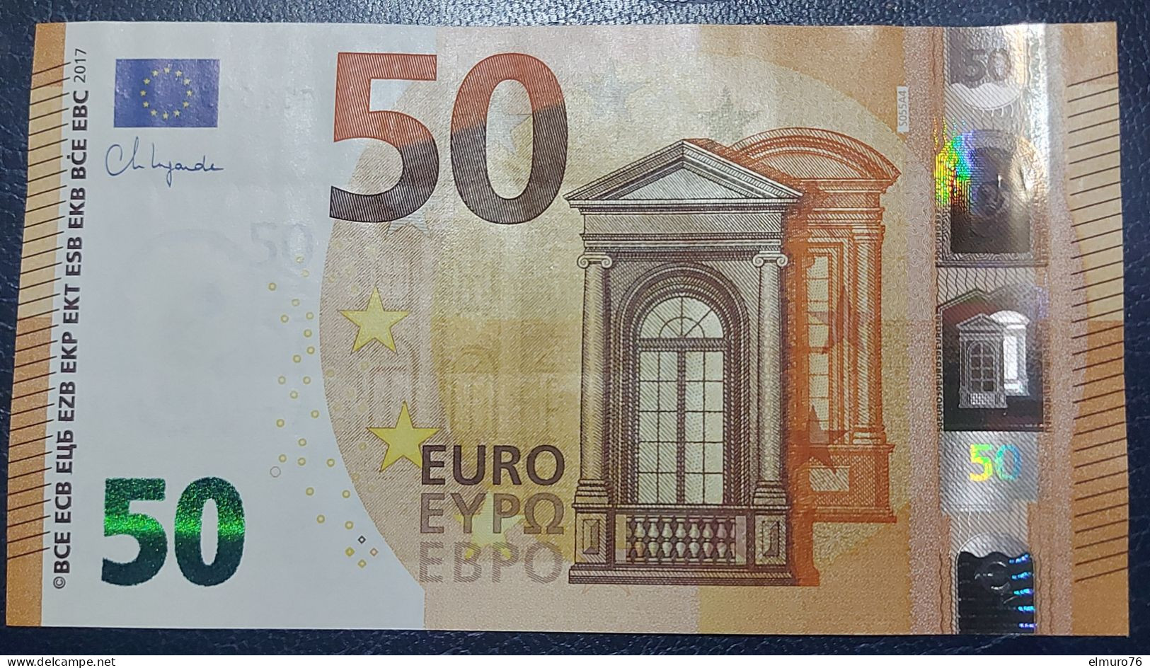 50 EURO S055A4 Italy Serie SG Ch 16 Lagarde Perfect UNC - 50 Euro