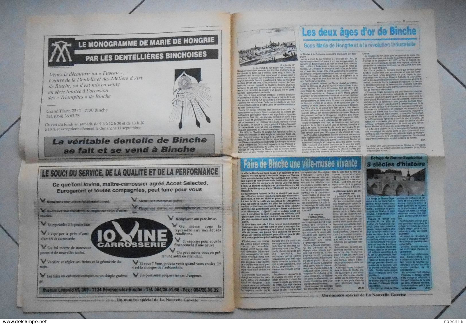 Journal, Les Triomphes De Binche. 1994, N° Spécial De La Nouvelle Gazette - 1950 - Today