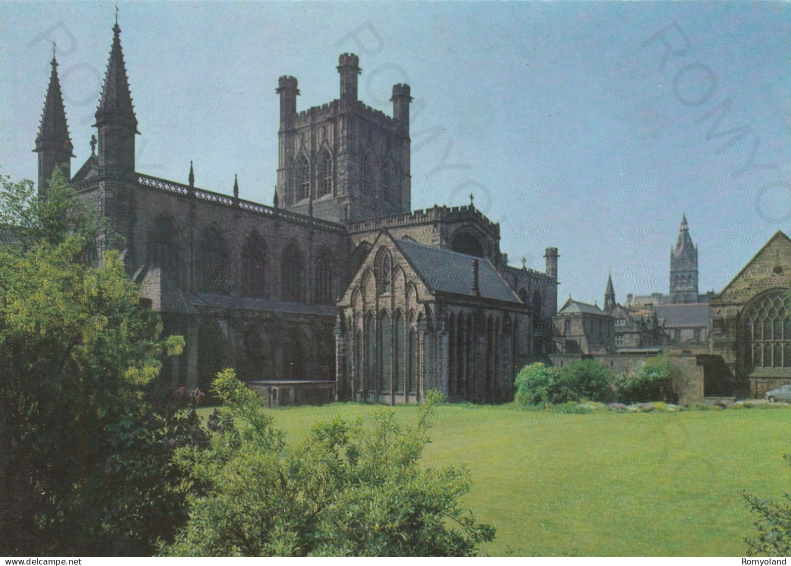 CARTOLINA  CHESTER,CHESHIRE,INGHILTERRA,REGNO UNITO-CHESTER CATHEDRAL-EXTERIOR FROM NORTH EAST-NON VIAGGIATA - Chester