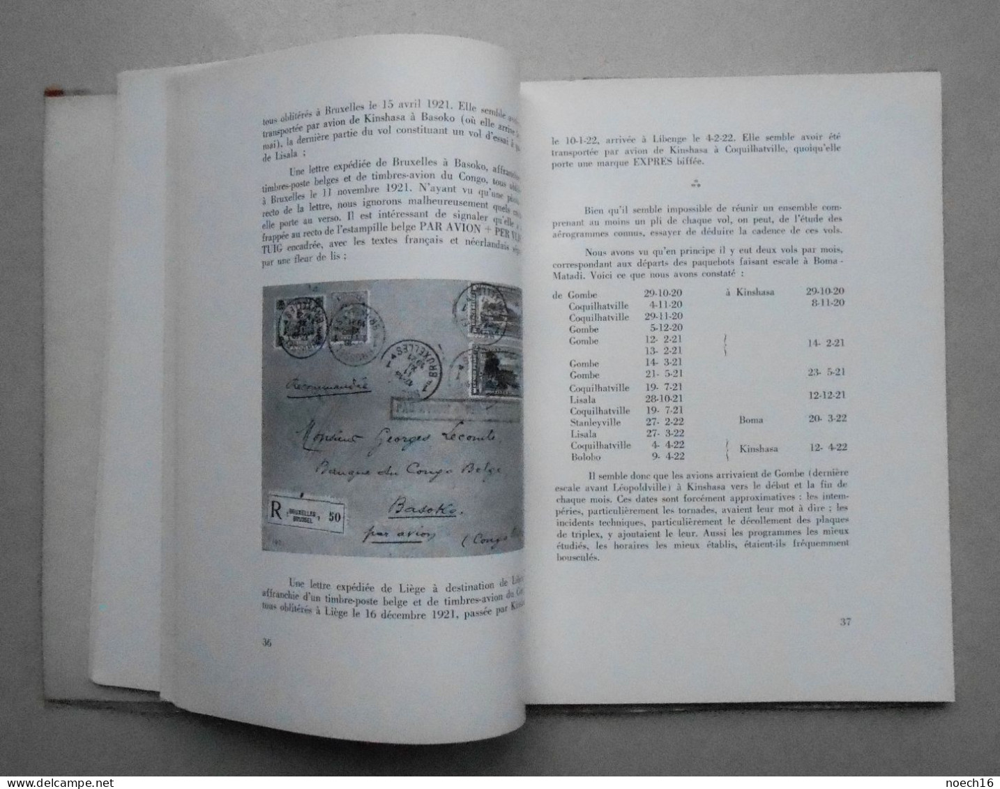 L'Epopée de l'Air au Congo , 1961 - Documents Postaux