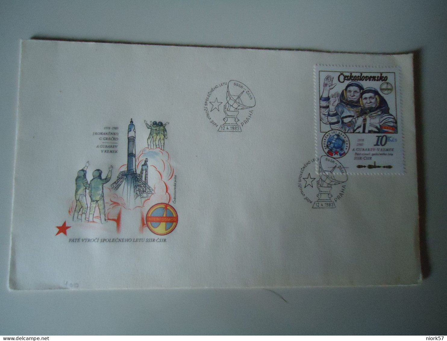 CZECHOSLOVAKIA  FDC COVER   1983   SPACE - Sonstige & Ohne Zuordnung