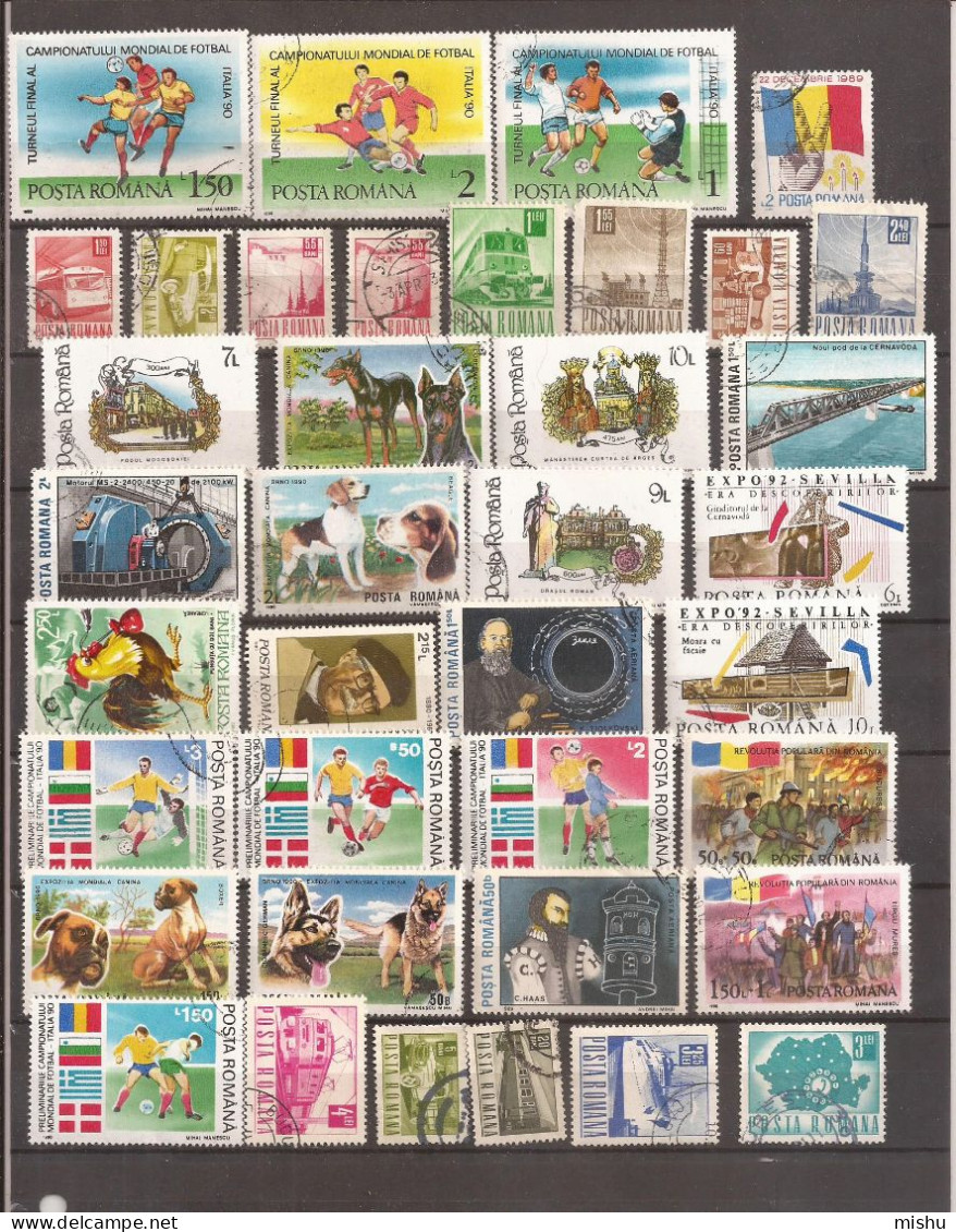 L5 Romania Lot Of 50 Different Stamps , Used - Gebraucht