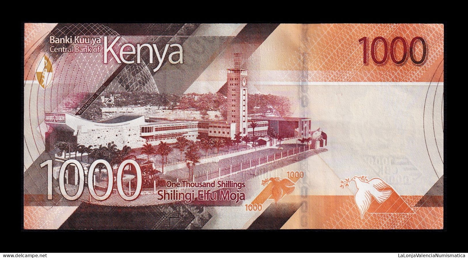 Kenia Kenya 1000 Shillings 2019 Pick 56 Sc- AUnc - Kenya