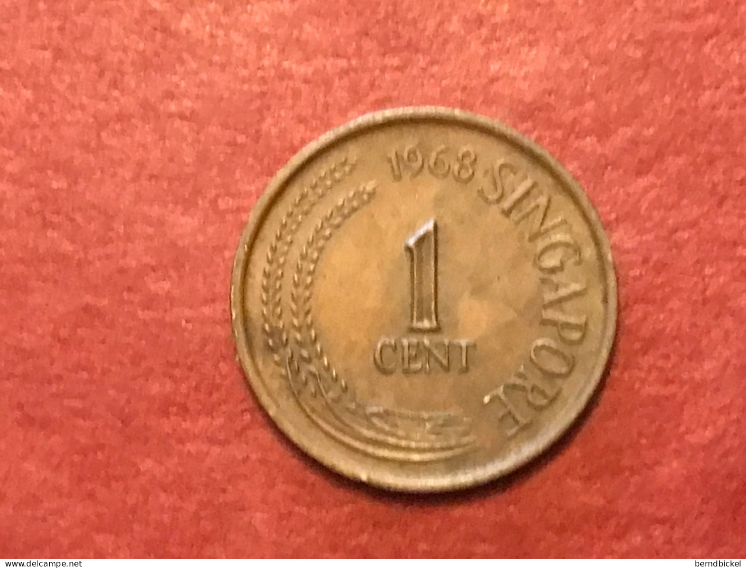 Münze Münzen Umlaufmünze Singapur 1 Cent 1968 - Singapore