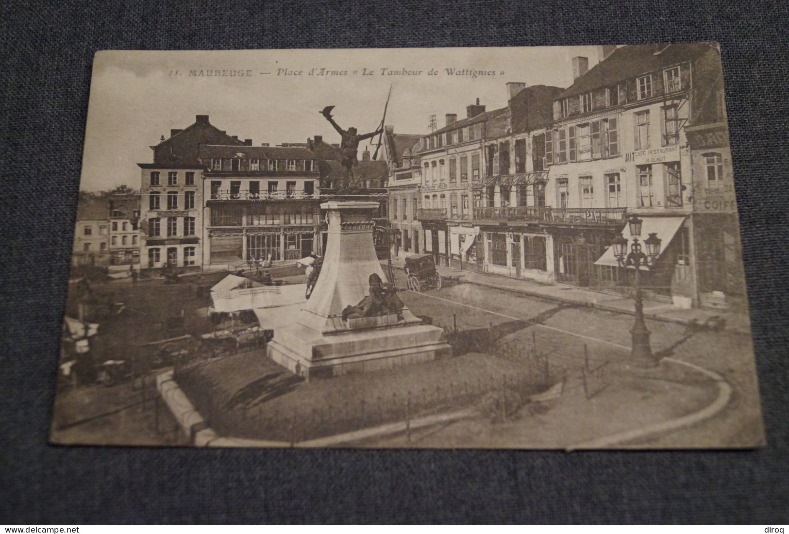 RARE Très Belle Ancienne Photo Carte Postale De  Maubeuge,1919,place D'Armes - Maubeuge