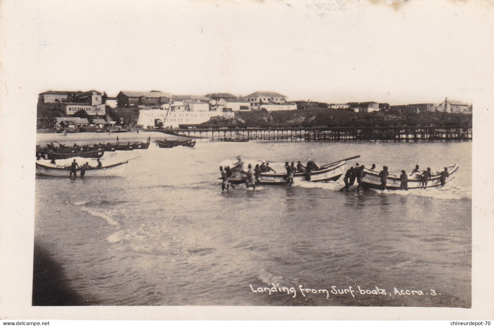 Accra Capitale Du Ghana WOERILINN LINE Landing From Surf-boats, Accra. 3. - Ghana - Gold Coast