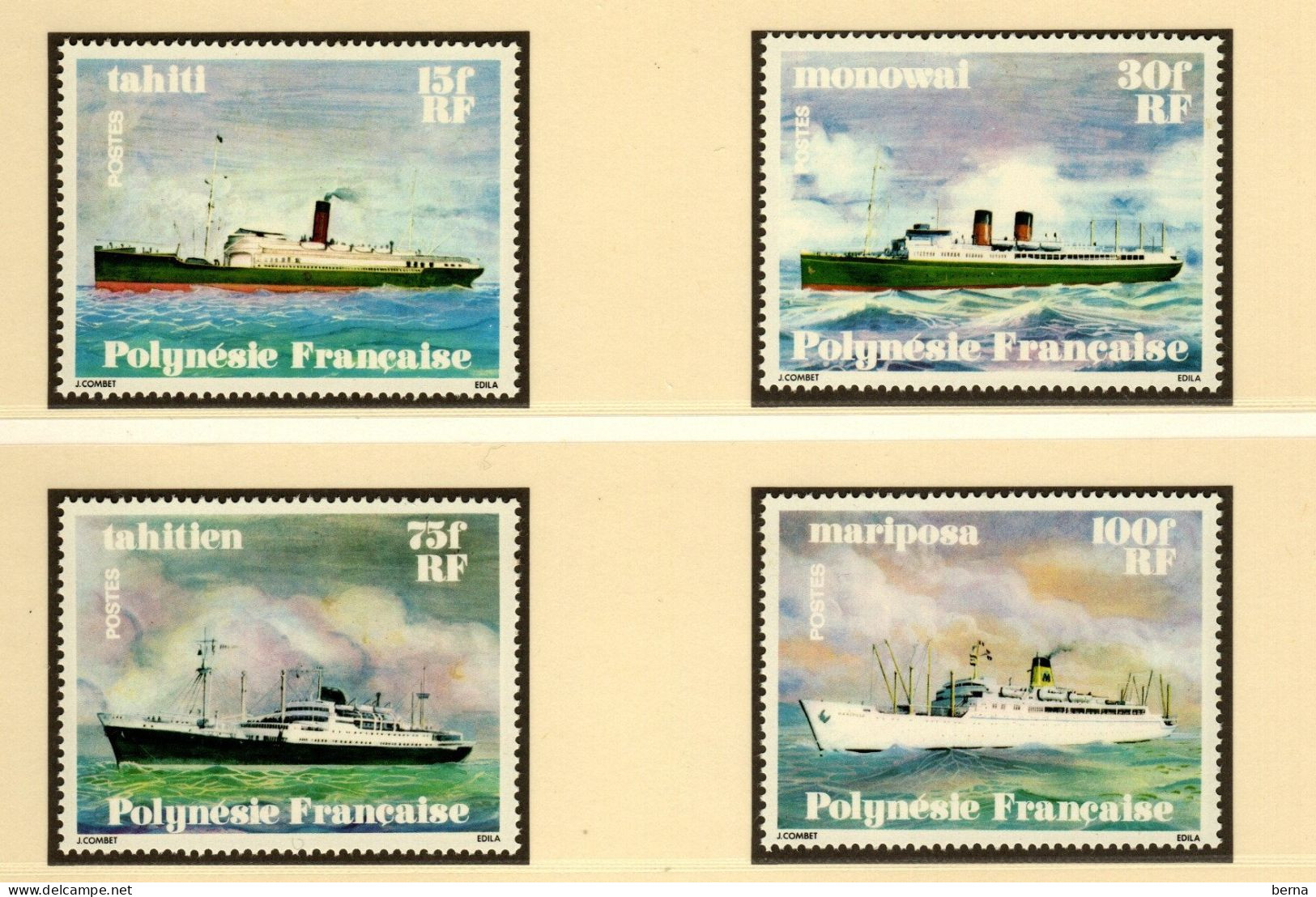 POLYNESIE 124/127 BATEAU   LUXE NEUF SANS CHARNIERE - Neufs