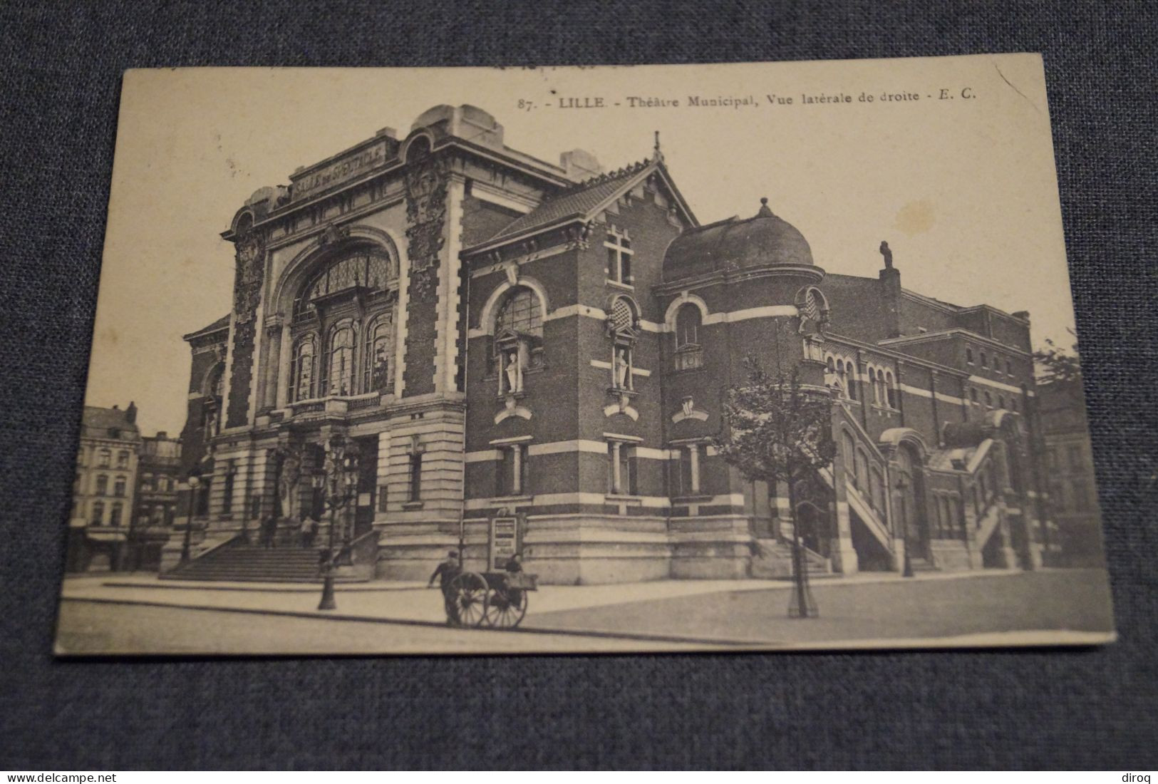 Lille, Le Théatre, Très Belle Ancienne Photo Carte Postale - Lille