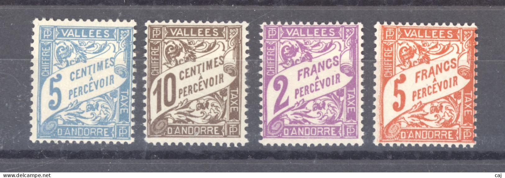 Andorre   -  Taxe  :  Yv  17-20  * - Unused Stamps