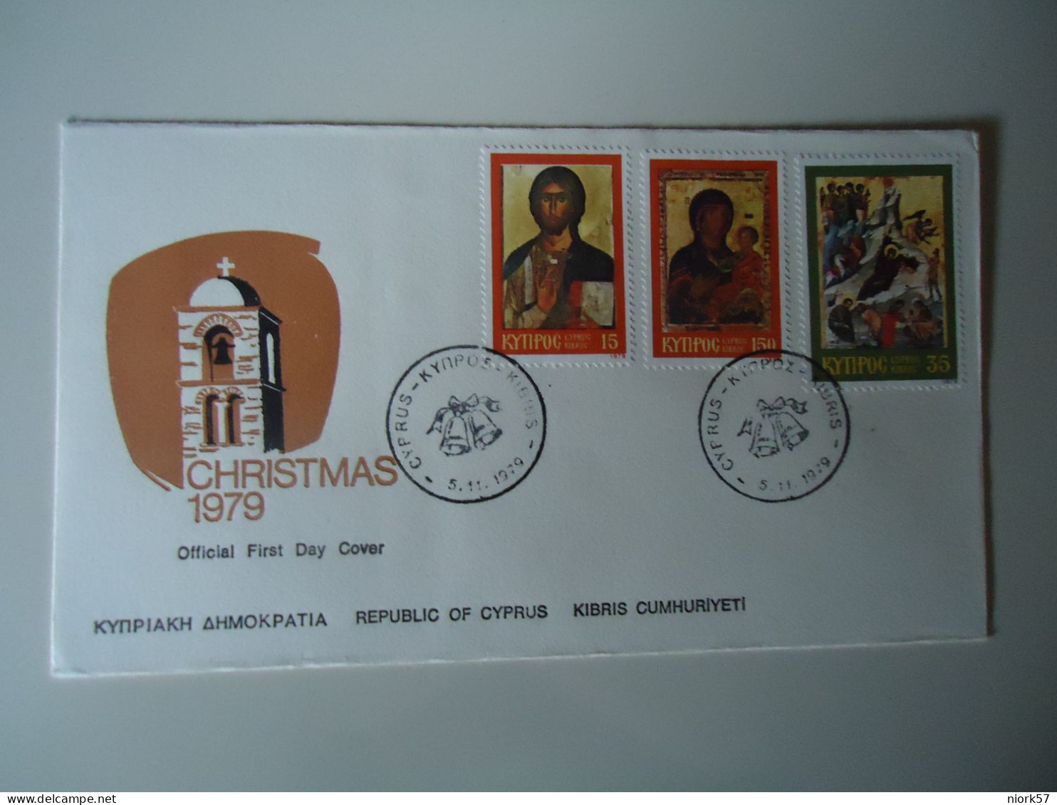 CYPRUS    FDC   1979 CHRISTMAS 1879 - Cartas