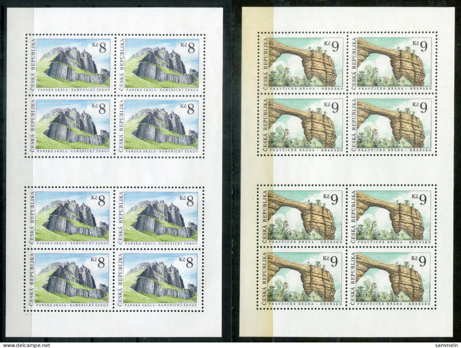 TSCHECHISCHE REPUBLIK 78-79 KB (2) Mnh - Gebirge, Mountains, Montagne - CZECH REPUBLIC / RÉPUBLIQUE TCHÈQUE - Blocchi & Foglietti