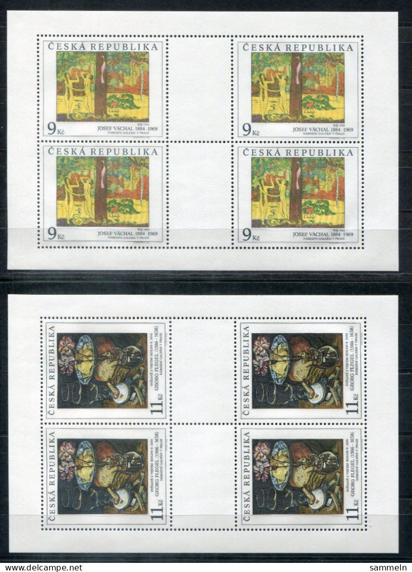 TSCHECHISCHE REPUBLIK 130-131 KB (2) Mnh - Gemälde, Painting, Peinture - CZECH REPUBLIC / RÉPUBLIQUE TCHÈQUE - Blocks & Sheetlets