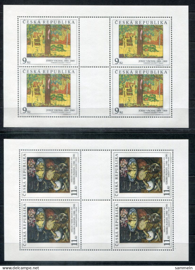 TSCHECHISCHE REPUBLIK 130-131 KB (2) Mnh - Gemälde, Painting, Peinture - CZECH REPUBLIC / RÉPUBLIQUE TCHÈQUE - Blocs-feuillets